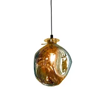 Светильник подвесной ImperiumLoft Soap BS amber 9208P/BS amber 109533-30 ImperiumLoft янтарный на 1 лампу, основание чёрное в стиле современный 