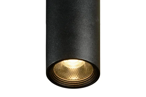 Светильник подвесной LED Oxygen X058105 BK iLedex чёрный 1 лампа, основание чёрное в стиле хай-тек современный трубочки фото 2