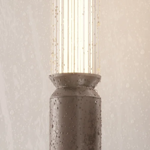 Парковый светильник LED Lit O593FL-L20BR3K Maytoni уличный IP65 коричневый на 1 лампу, плафон белый в стиле современный хай-тек LED фото 12