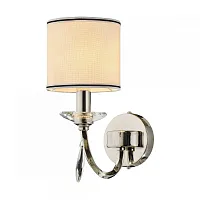 Бра Leonzio OML-86401-01 Omnilux бежевый 1 лампа, основание хром в стиле классический 