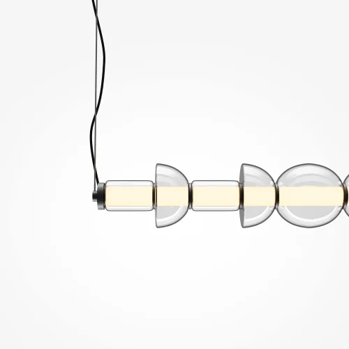 Светильник подвесной LED Cosmo MOD210PL-L39B3K Maytoni белый прозрачный на 1 лампу, основание чёрное в стиле современный хай-тек фото 14