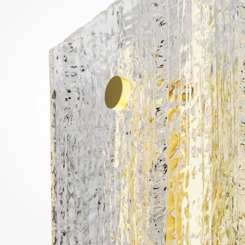 Бра LED Frostum MOD439WL-L7BSK Maytoni прозрачный на 1 лампу, основание латунь в стиле современный фото 2