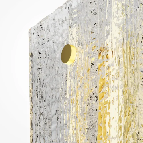 Бра LED Frostum MOD439WL-L7BSK Maytoni прозрачный на 1 лампу, основание латунь в стиле современный фото 2