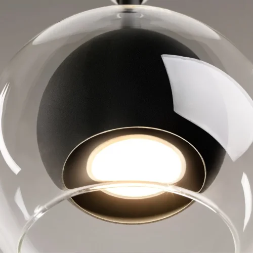 Светильник подвесной Ros MOD227PL-01B Maytoni чёрный прозрачный 1 лампа, основание чёрное в стиле современный  фото 3