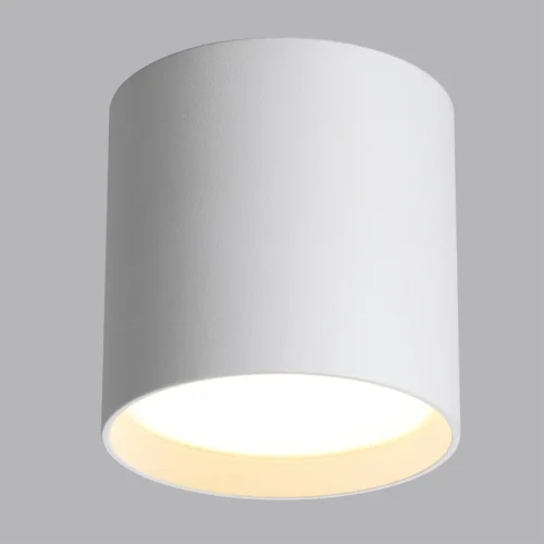 Светильник накладной LED Oben 7130/8CL Odeon Light белый на 1 лампу, основание белое в стиле современный хай-тек круглый фото 5