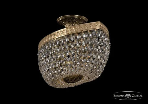 Люстра потолочная хрустальная 19113/55IV G Bohemia Ivele Crystal прозрачная на 6 ламп, основание золотое в стиле классический sp фото 2