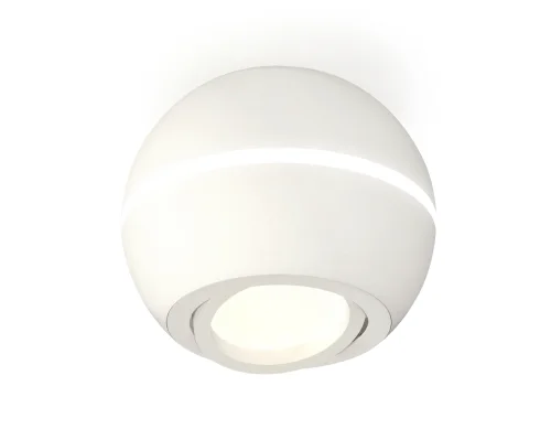 Светильник накладной Techno spot XS1101020 Ambrella light белый 1 лампа, основание белое в стиле модерн круглый