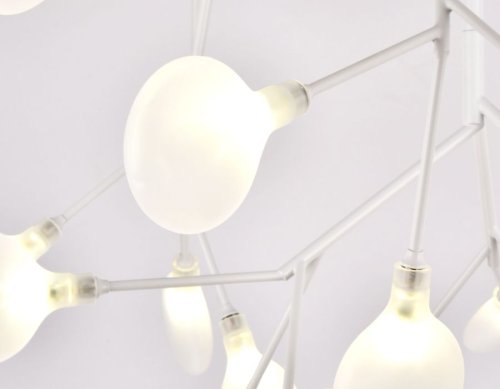 Люстра потолочная TR3018 Ambrella light белая на 36 ламп, основание белое в стиле современный ветви фото 4