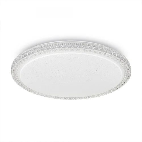 Светильник потолочный LED Kристалино слим CL715R480 Citilux белый 1 лампа, основание белое в стиле современный 