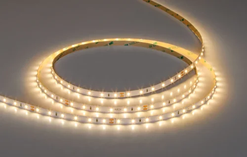Светодиодная лента 24В 4,8Вт/м 550Лм/м 3000К 90+ 8мм SMD2835 60шт/м 5м IP20 Tape A2406008-01-3K Arte Lamp цвет LED тёплый белый 3000K, световой поток Lm фото 3 Светодиодная лента 24В 4,8Вт/м 550Лм/м 3000К 90+ 8мм SMD2835 60шт/м 5м IP20 Tape A2406008-01-3K Arte Lamp цвет LED тёплый белый 3000K, световой поток Lm фото 3