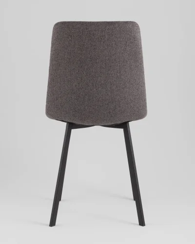 Стул Chilly, рогожка Lumos, темно-серый, сиденье УТ000039783 Stool Group, серый/рогожка, ножки/металл/чёрный, размеры - ***** фото 5
