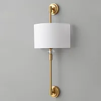 Бра VINTAGE AP2 BRASS Crystal Lux белый на 2 лампы, основание латунь в стиле классический Бра VINTAGE AP2 BRASS Crystal Lux белый на 2 лампы, основание латунь в стиле классический