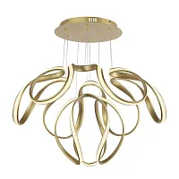 Люстра подвесная LED Tolle L 1.5.68 G Arti Lampadari золотая на 1 лампа, основание золотое в стиле современный 