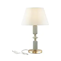 Настольная лампа Candy 4861/1TA Odeon Light белая 1 лампа, основание золотое металл керамика в стиле классический 