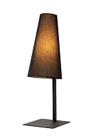 Настольная лампа Gregory 30595/81/30 Lucide чёрная 1 лампа, основание чёрное металл в стиле кантри 