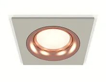 Светильник точечный XC7633006 Ambrella light розовый серый 1 лампа, основание серое в стиле модерн хай-тек 