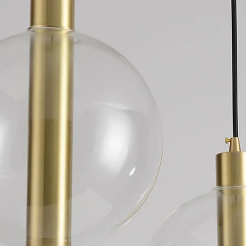Светильник подвесной CENTER 2 178181-26 ImperiumLoft прозрачный 2 лампы, основание золотое в стиле современный  фото 10
