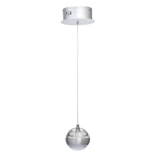 Светильник подвесной LED Капелия 730010101 MW-Light серебряный 1 лампа, основание серебряное в стиле модерн 