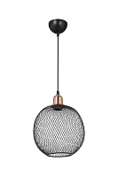 Светильник подвесной Beatrix TL1602H-01BK Toplight чёрный на 1 лампу, основание чёрное в стиле лофт Светильник подвесной Beatrix TL1602H-01BK Toplight чёрный на 1 лампу, основание чёрное в стиле лофт