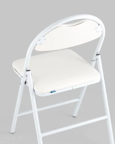 Стул складной Hagen экокожа белый каркас белый УТ000036846 Stool Group, белый/экокожа, ножки/металл/белый, размеры - *820***440*460 фото 7