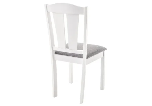 Деревянный стул Bert серый 11423 Woodville, серый/ткань, ножки/дерево/белый, размеры - ****420*460 фото 5