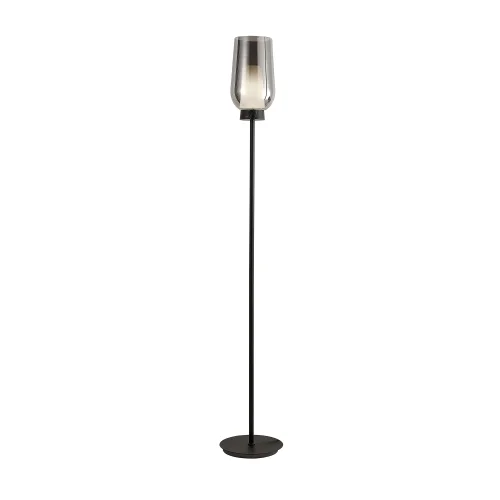 Торшер Nora 8290 Mantra  хром 1 лампа, основание чёрное в стиле современный
