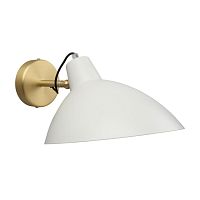 Бра Klarka APL.632.11.01 Aployt белый 1 лампа, основание матовое золото в стиле современный 