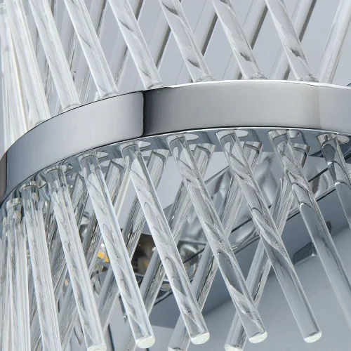 Бра Аделард 642023801 MW-Light прозрачный на 1 лампу, основание хром в стиле современный фото 5