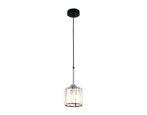 Светильник подвесной TR5894 Ambrella light прозрачный 1 лампа, основание чёрное в стиле современный 