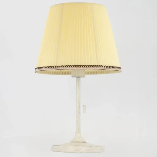Настольная лампа Линц CL402723 Citilux бежевая 1 лампа, основание патина белое металл в стиле классический прованс  фото 2
