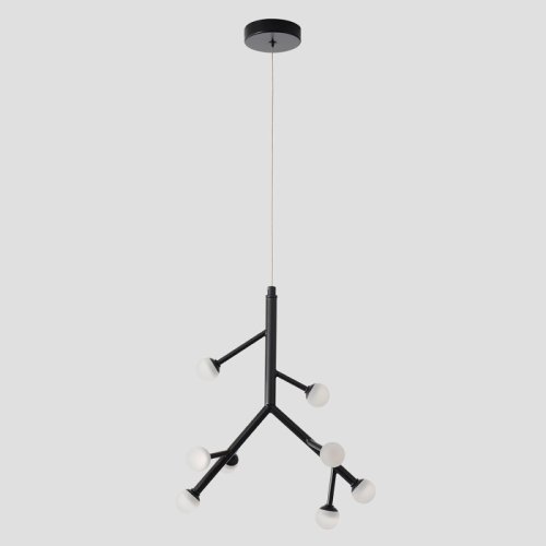 Светильник подвесной ЛЕД TWIG SP16W LED Crystal Lux белый на 1 лампу, основание чёрное в стиле современный фото 4