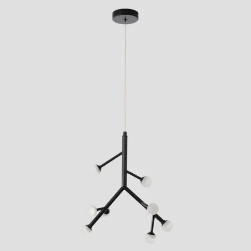 Светильник подвесной ЛЕД TWIG SP16W LED Crystal Lux белый на 1 лампу, основание чёрное в стиле современный фото 4