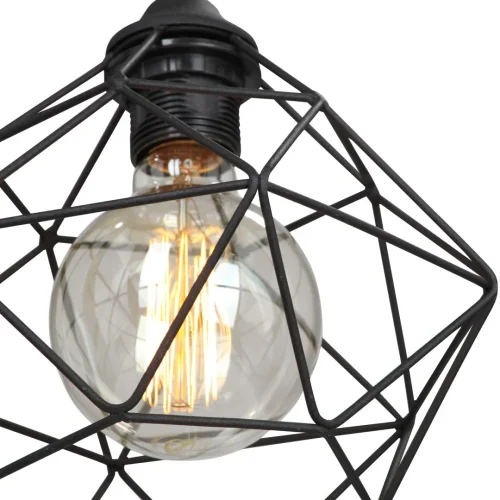 Светильник подвесной V4258-1/3S Vitaluce без плафона на 3 лампы, основание чёрное в стиле лофт фото 2 Светильник подвесной V4258-1/3S Vitaluce без плафона на 3 лампы, основание чёрное в стиле лофт фото 2