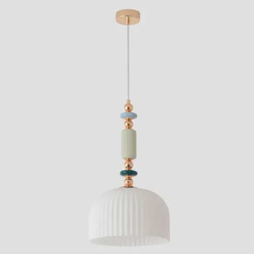 Светильник подвесной MERINGUE SP1.1 Crystal Lux белый на 1 лампу, основание золотое в стиле классический фото 4 Светильник подвесной MERINGUE SP1.1 Crystal Lux белый на 1 лампу, основание золотое в стиле классический фото 4