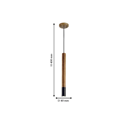 Светильник подвесной Pendenti 2014-1P Favourite коричневый 1 лампа, основание коричневое в стиле современный трубочки фото 2