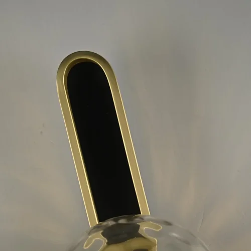 Бра Dixon 229035-22 ImperiumLoft прозрачный на 1 лампа, основание золотое в стиле  молекула шар фото 3