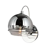 Бра Veroni LDW 1029-1 CHR Lumina Deco прозрачный 1 лампа, основание хром в стиле модерн 