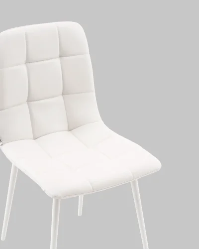 Стул Одди NEW экокожа белый белые ножки УТ000041295 Stool Group, белый/экокожа, ножки/металл/белый, размеры - ***** фото 7