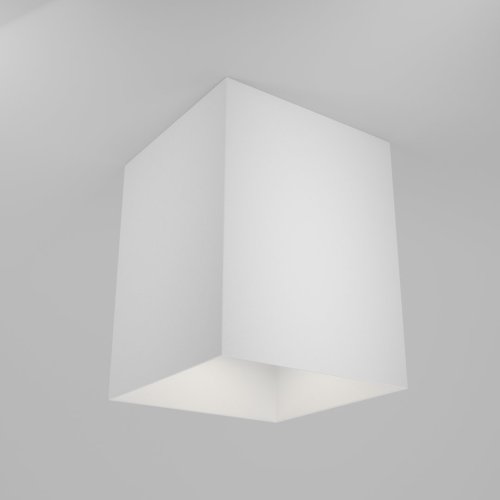 Светильник накладной Alfa C015CL-01W Maytoni белый 1 лампа, основание белое в стиле современный квадратный фото 2