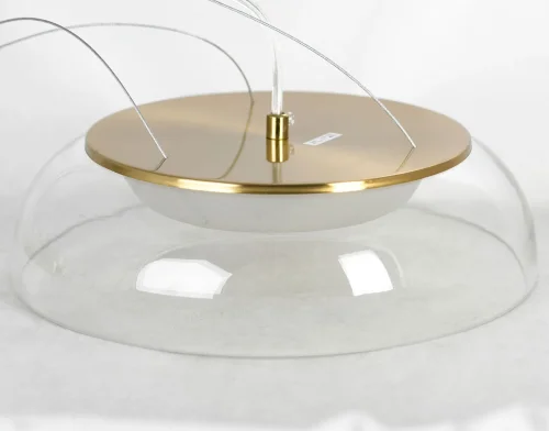 Светильник подвесной LED Dearborn LSP-7062 Lussole прозрачный 1 лампа, основание бронзовое в стиле современный  фото 3
