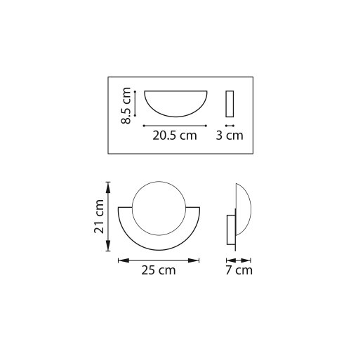 Бра LED Erica 609637 Lightstar белый на 1 лампу, основание чёрное в стиле мемфис современный шар фото 2