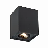 Светильник накладной Quadrus ST109.407.01 ST-Luce чёрный 1 лампа, основание чёрное в стиле хай-тек современный квадратный