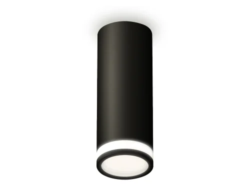 Светильник накладной Techno spot XS6343040 Ambrella light чёрный 1 лампа, основание чёрное в стиле современный круглый