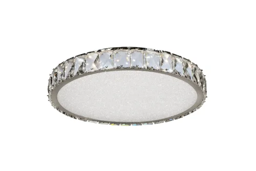 Светильник потолочный LED с пультом Crystal 16336C/400 CR iLedex прозрачный на 1 лампу, основание хром в стиле хай-тек современный с пультом
