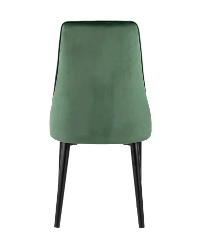 Стул Версаль велюр зеленый УТ000021848 Stool Group, зелёный/велюр, ножки/металл/чёрный, размеры - ****480*570 фото 3