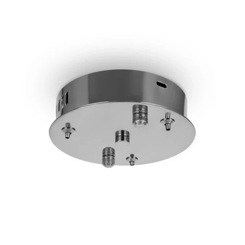 Светильник подвесной LED с пультом Tier FR5257PL-L25CH Freya прозрачный на 1 лампу, основание хром в стиле современный кольца фото 2