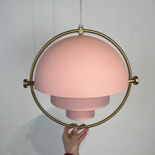 Светильник подвесной Weisdorff 123430-22 ImperiumLoft розовый 1 лампа, основание латунь в стиле современный лофт арт-деко  фото 10