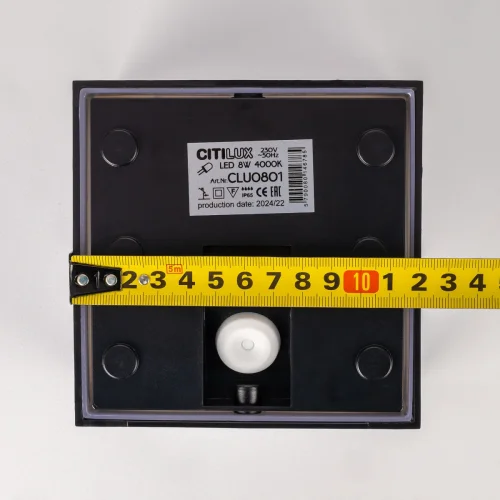 Настенный светильник уличный LED Domus CLU0801 Citilux уличный IP65 чёрный на 1 лампу, плафон белый в стиле современный хай-тек LED фото 3