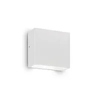 Настенный светильник уличный TETRIS-1 AP1 BIANCO Ideal Lux уличный IP44 белый на 1 лампу, плафон белый в стиле современный G9