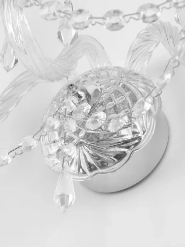 Бра 104B/3/165 Ni Bohemia Ivele Crystal без плафона на 3 лампы, основание прозрачное никель в стиле классический drops фото 5